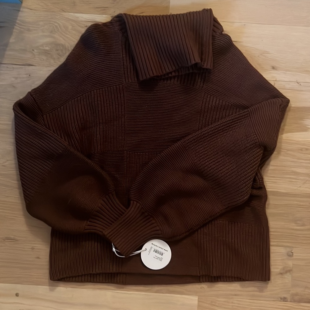 Staud Benny Sweater Bark Brown - Picture 6 of 6